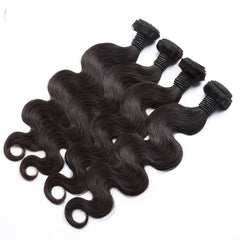 Brazilian body wavy  hair extensions must be measured by pulling the hair straight. We highly recommend ordering 2-inches longer than your desired length. - WestBlanc