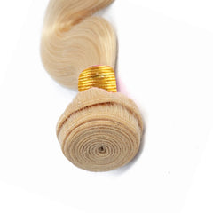 This Blonde 613 straight hair has predominately straight cuticles. This hair is ideal for the Woman who prefers silky smooth tresses at all times. - WestBlanc